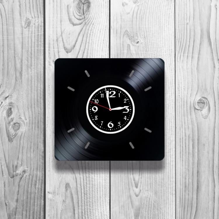 Часы настенные Квадрат 0229 из виниловой пластинки