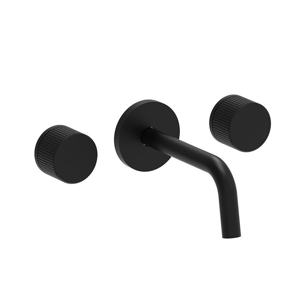 Смеситель для умывальника PAFFONI JO JO003NO настенный двухвентильный Черный (143362)