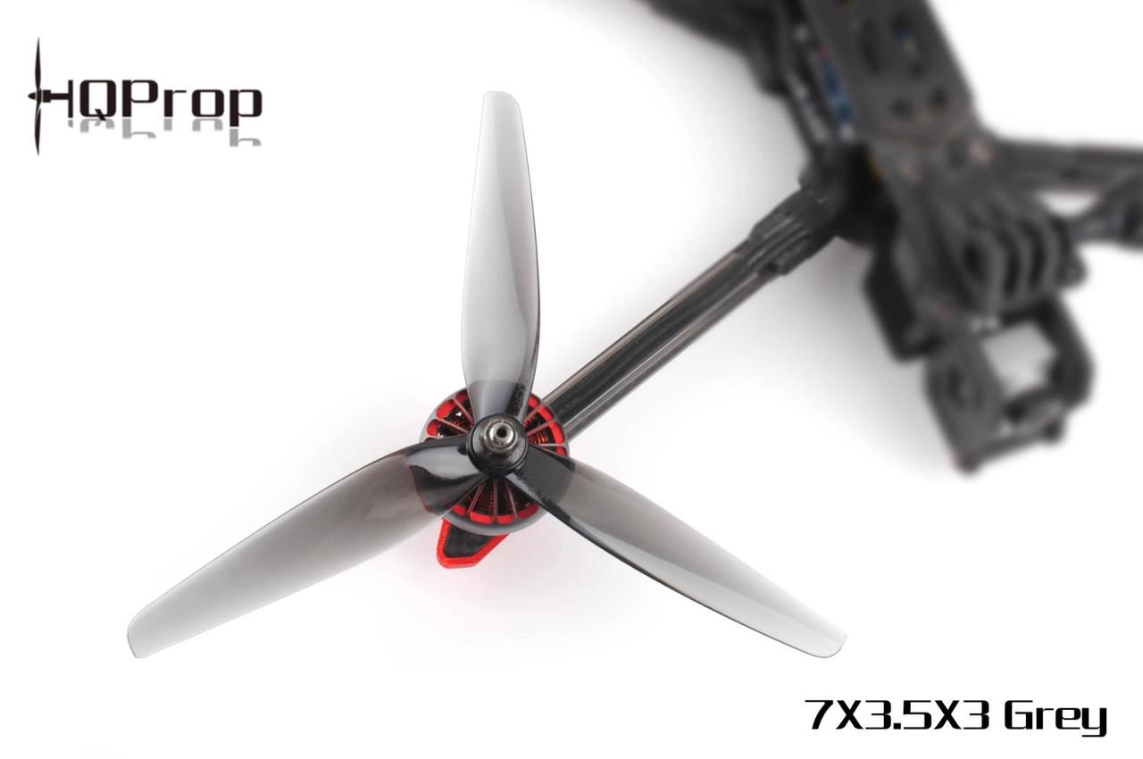 Пропеллеры HQProp 7035 3 лопасти для FPV квадрокоптера CW/CCW DP7X3.5X3GR-PC 2 шт. Light Grey (2135094921) - фото 3 Пропеллеры HQProp 7035 3 лопасти для FPV квадрокоптера CW/CCW DP7X3.5X3GR-PC 2 шт. Light Grey (2135094921) - фото 3
