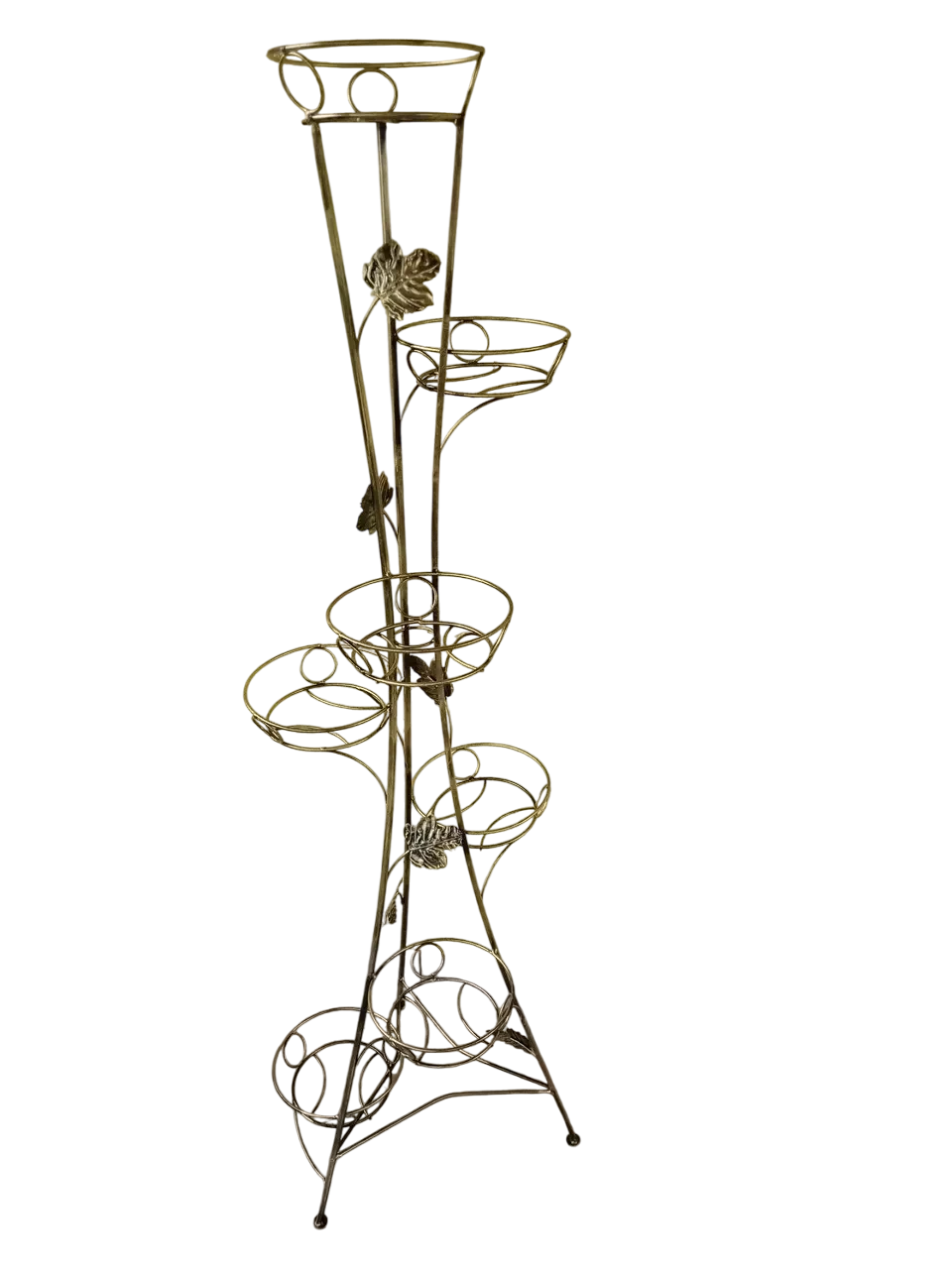 Подставка для цветов Хатинка Башня на 7 вазонов кованая 153 см Черный (CNT00011575)