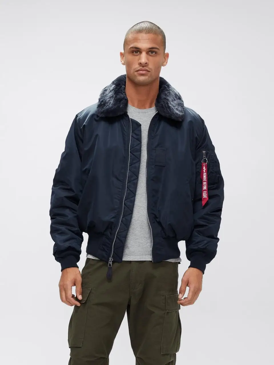 Бомбер Alpha Industries B-15 Flight Jacket XS Blue (MJB23010C1BLXS) - фото 9