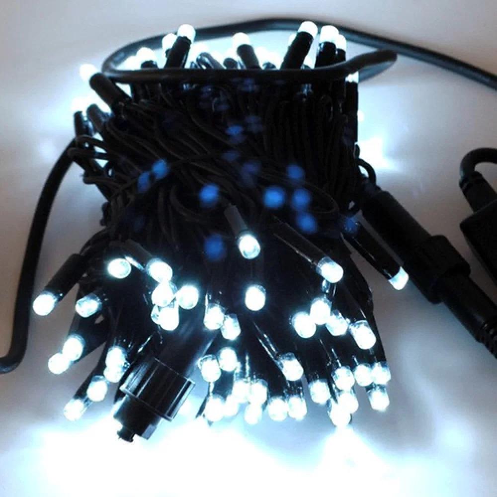 Гирлянда уличная Нить LED 120 Flash черный провод Холодный белый (1-239) Гирлянда уличная Нить LED 120 Flash черный провод Холодный белый (1-239)