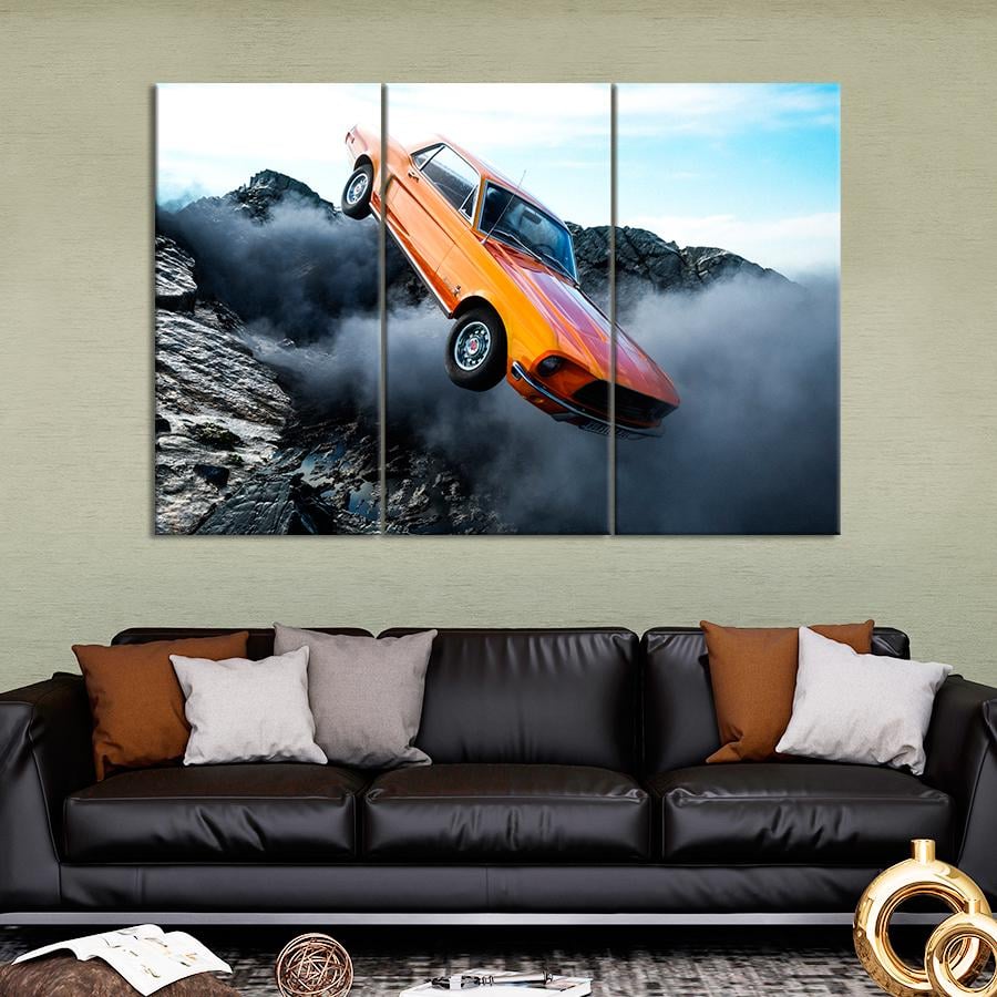Картина Автомобиль Раритетный автомобиль Ford Mustang 1967 156x100 см (A1176-3)