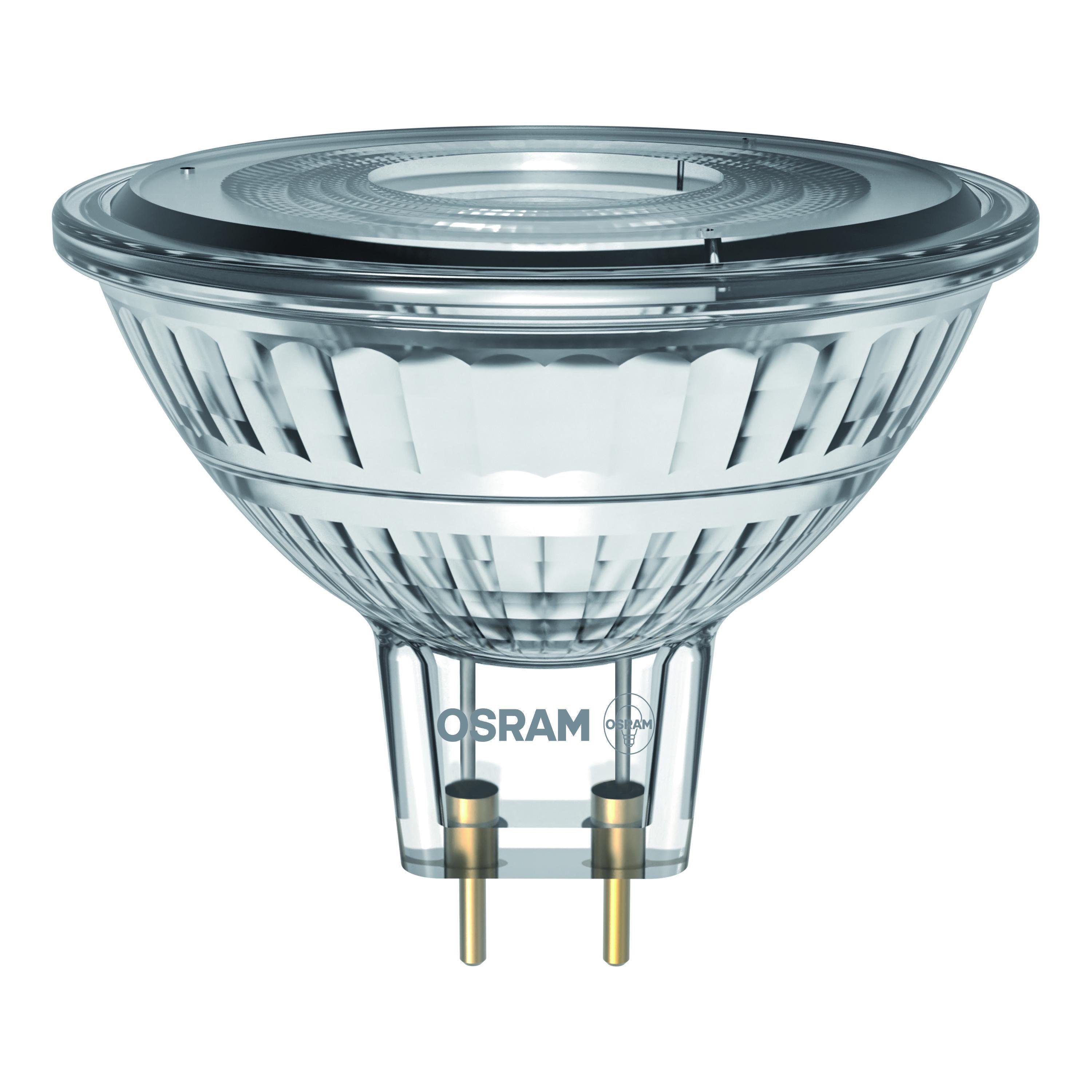 Лампа светодиодная Osram MR16 3,4W 12V 345lm 2700K GU5.3 50x44 мм рефлекторная (4099854458385) - фото 3 Лампа светодиодная Osram MR16 3,4W 12V 345lm 2700K GU5.3 50x44 мм рефлекторная (4099854458385) - фото 3