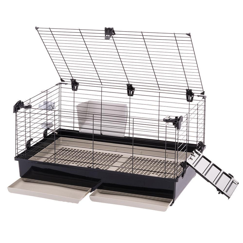 Клетка для кроликов и морских свинок с гигиенической решеткой и аксессуарами TOMMY 82x51xh 44 см (A-037752) - фото 10 Клетка для кроликов и морских свинок с гигиенической решеткой и аксессуарами TOMMY 82x51xh 44 см (A-037752) - фото 10