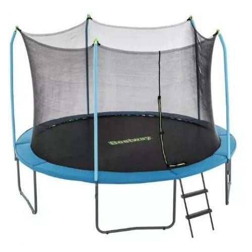 Батут каркасный Bestway 59104 металлический с защитной сеткой 366 см Синий (150-7-59104) Батут каркасный Bestway 59104 металлический с защитной сеткой 366 см Синий (150-7-59104)