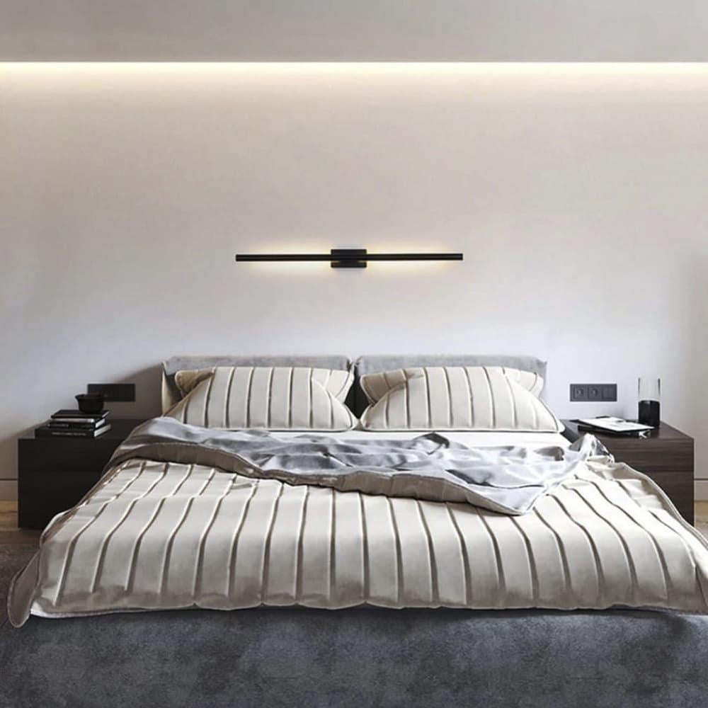 Светильник минималистичный настенный в корпусе металл 80 см Черный (C20/800 BK) - фото 3