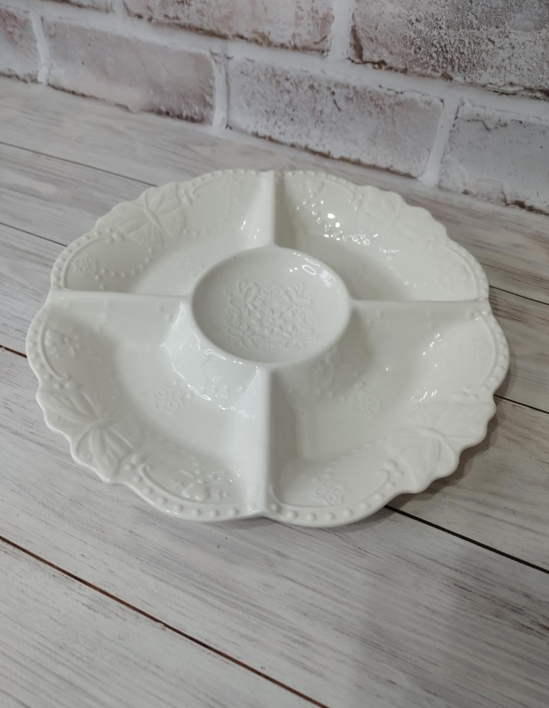 Менажница Stenson 4174 4 секции фарфора 26 см (17634615)