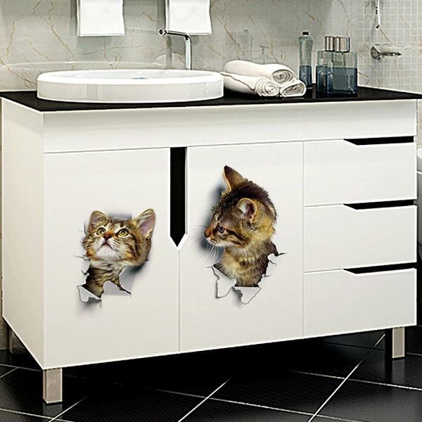 Декоративная наклейка на стену коты 5 шт. (Y01299) - фото 8