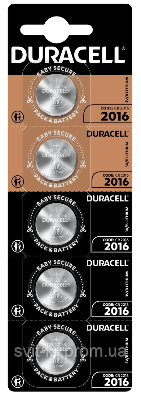 Батарейка літієва Duracell DL2016 3V 1 шт. (22) - фото 2