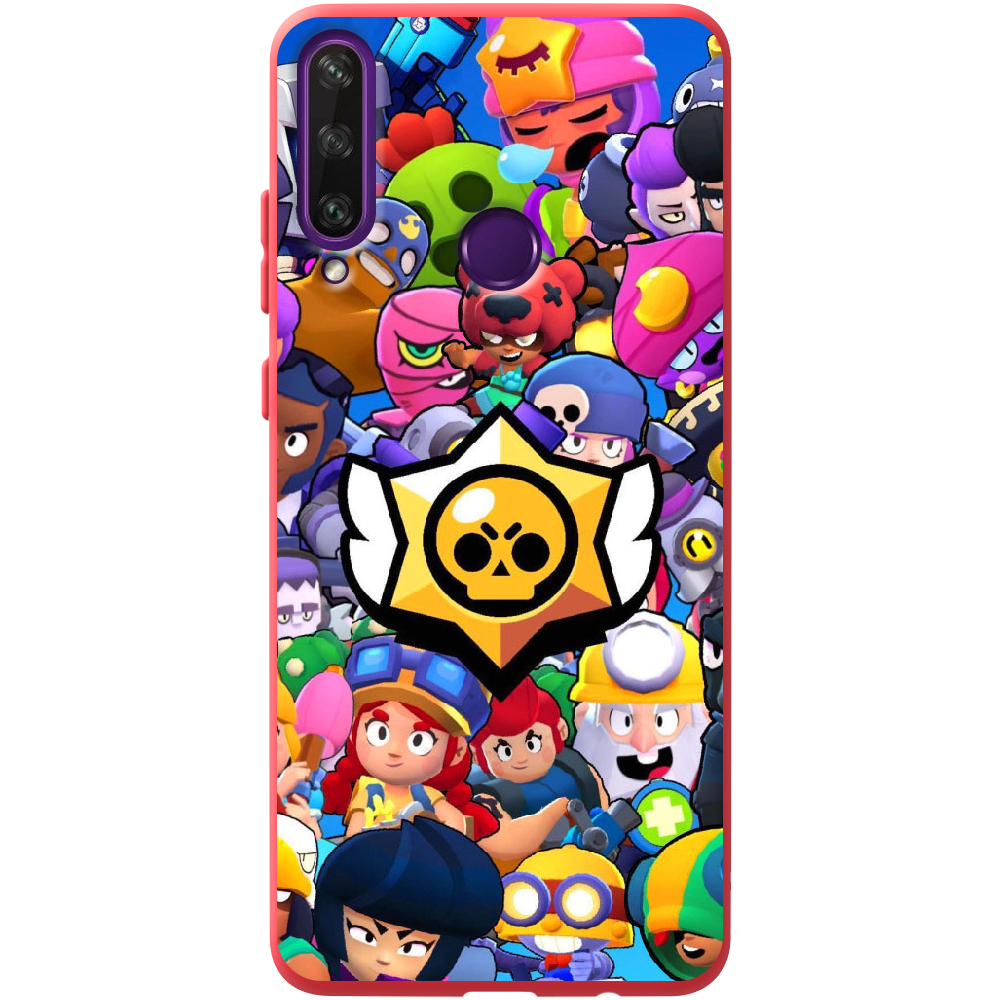 Чехол Boxface Huawei Y6p Brawl Stars Красный силикон (40017-up2389-41525)