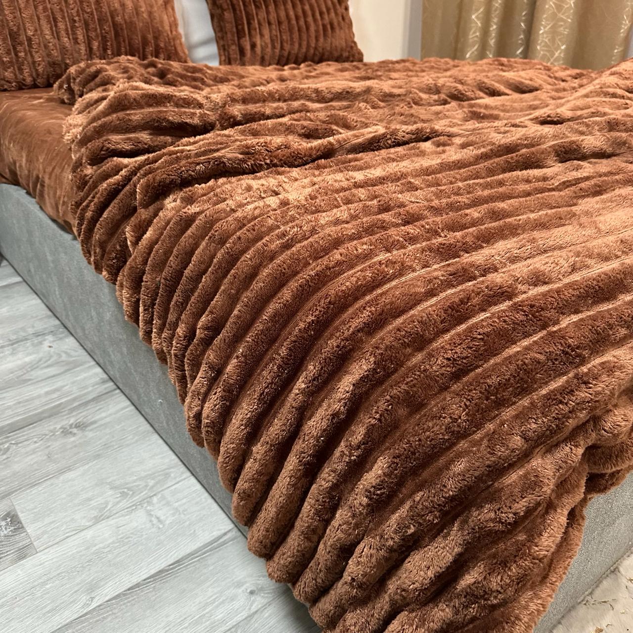 Комплект постільної білизни Шарпей мікрофібра наволочки 50х70 см 2 шт. Коричневий (29356767) - фото 8