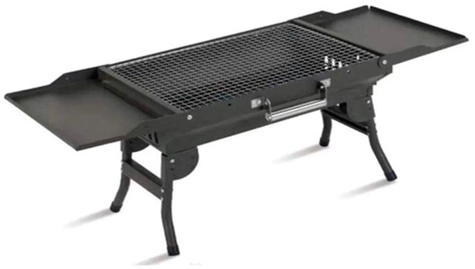 Мангал портативный с 2мя решетками XPRO BBQ Grill 1068G 62x30x35 см - фото 1