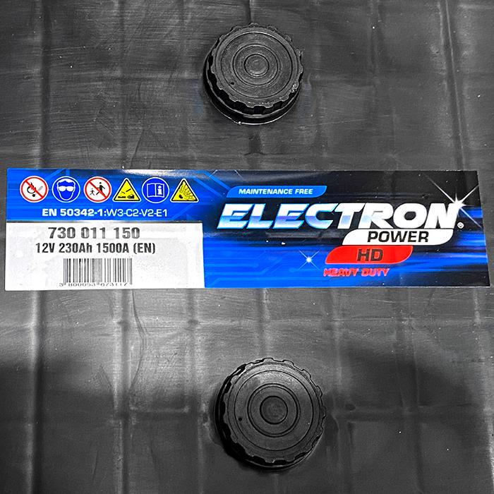 Акумулятор автомобільний ELECTRON TRUCK HD EN 730011150 6СТ-230Ah 1500А (170639) - фото 4 Акумулятор автомобільний ELECTRON TRUCK HD EN 730011150 6СТ-230Ah 1500А (170639) - фото 4