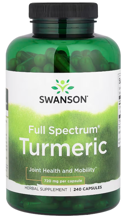 Добавка Куркумин полного спектра Swanson Turmeric Full Spectrum 720 мг 240 капсул