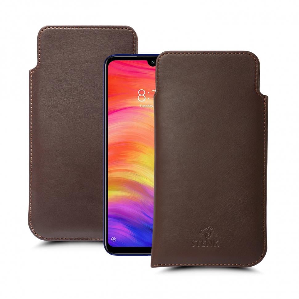 Футляр Stenk Elegance для Xiaomi Redmi Note 7 Коричневый (63041)