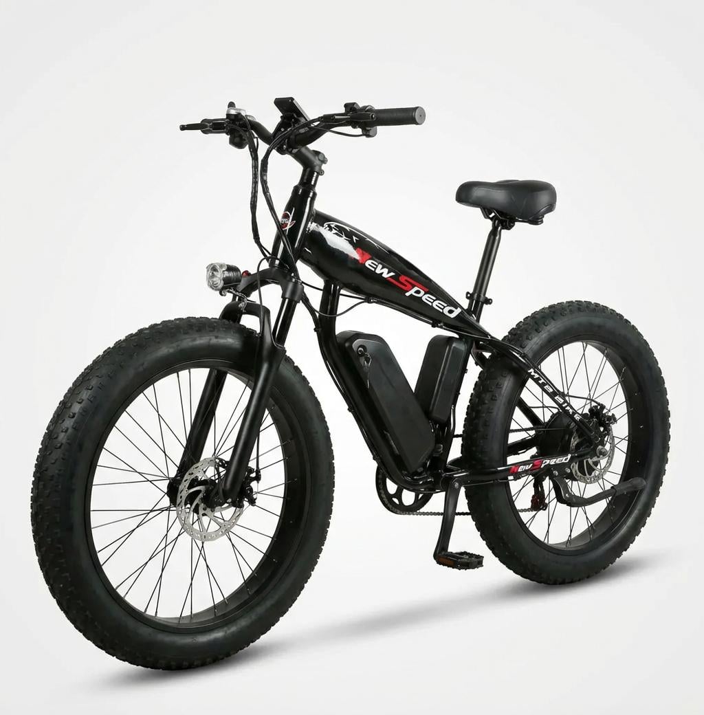 Велосипед электрический New Speed ​​fatbike 1000W 48V 17 Ah Черный (74068)