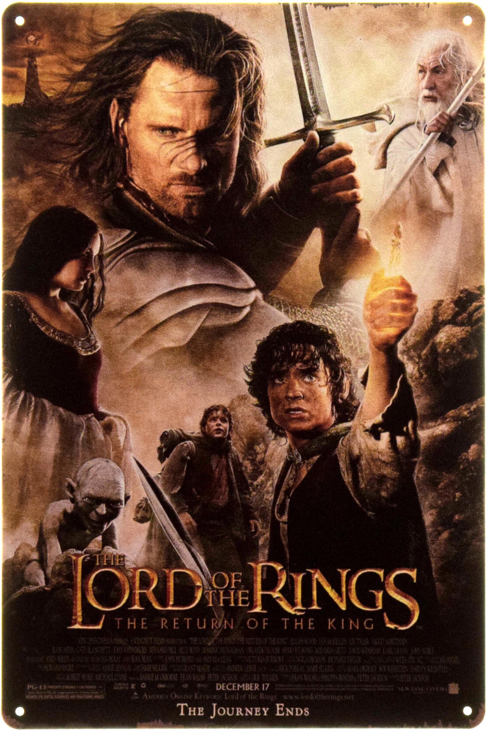 Табличка металлическая "Lord of the Rings: The Return of the King" 20x30 см (ms-104467)