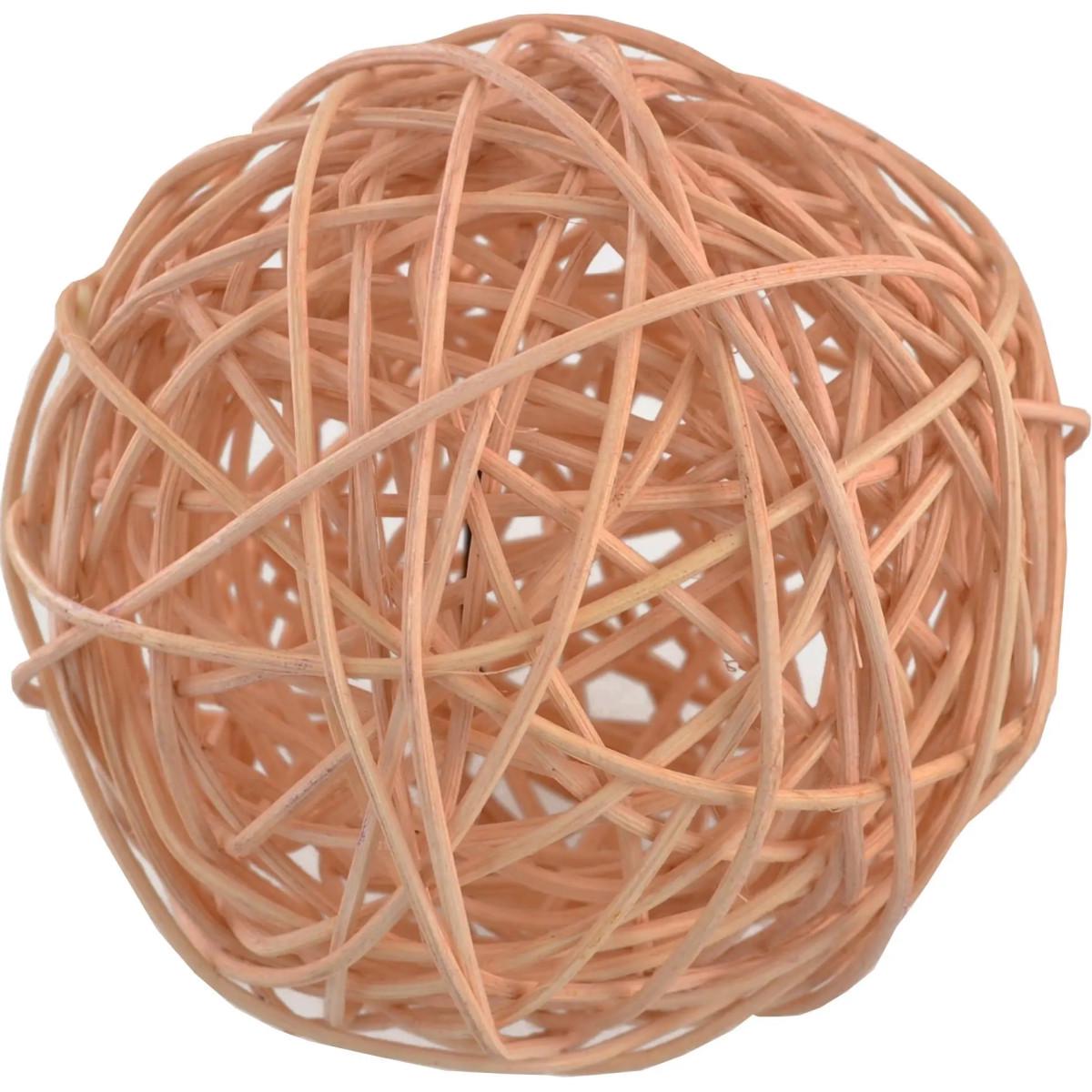 Новогодняя игрушка на елку Классическая 10 см Бежевый (TY-5-R-435)