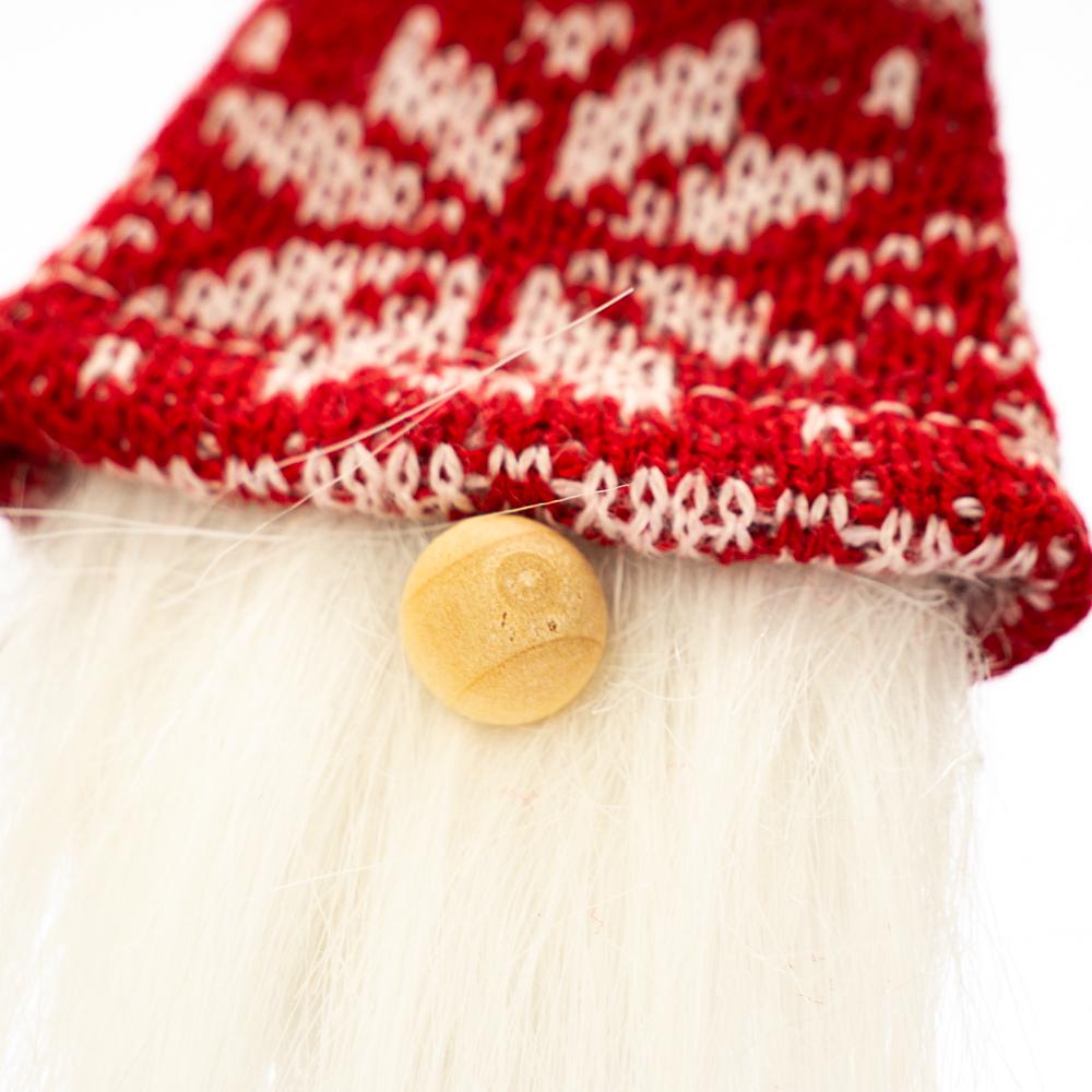 Мягкая новогодняя игрушка на елку Elisey Исчезающий гном Бордовый (NH-106-K-186) - фото 2