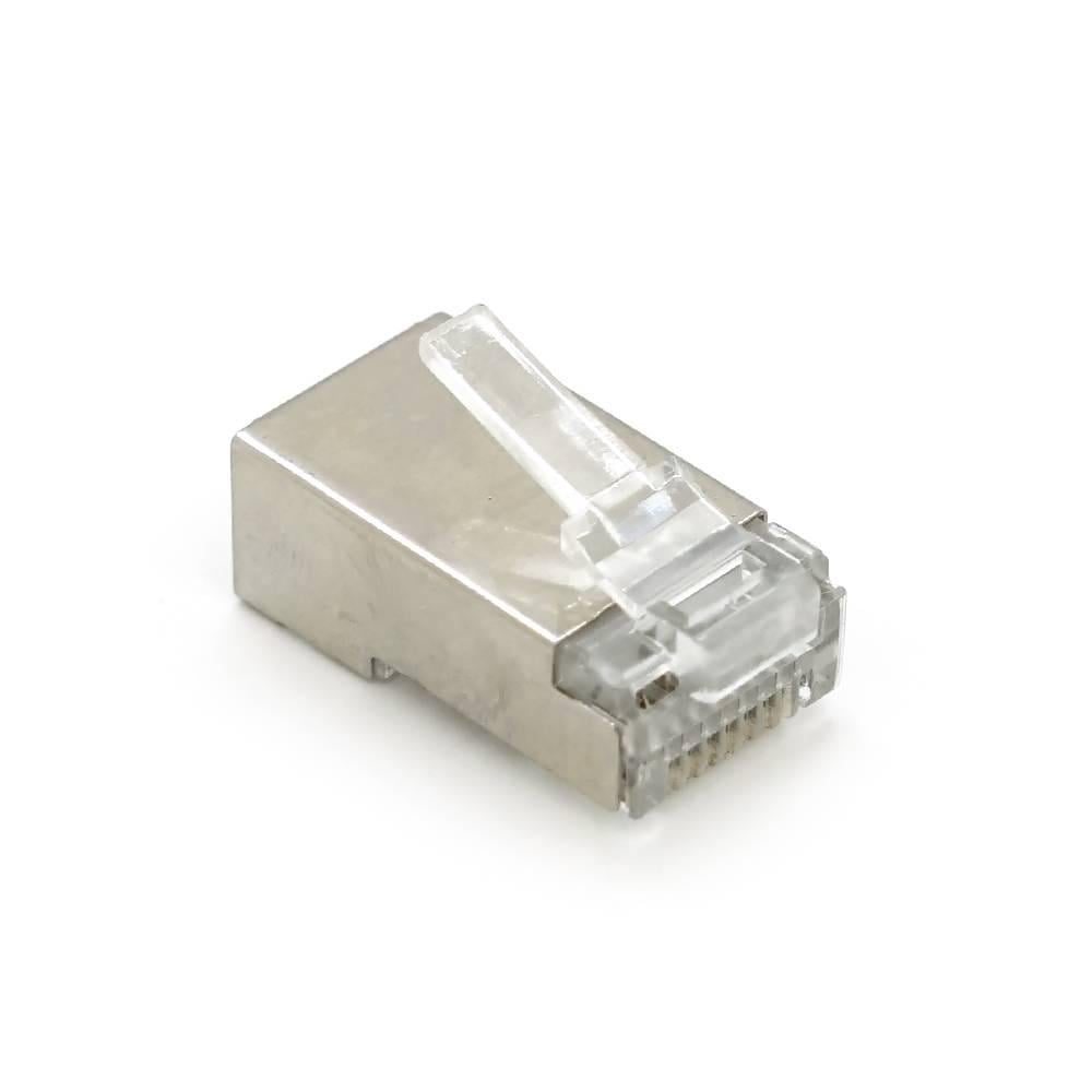 Конектор Merlion RJ-45 8P8C FTP Cat-6 екранований подвійний позолочений 50 шт. (34171)