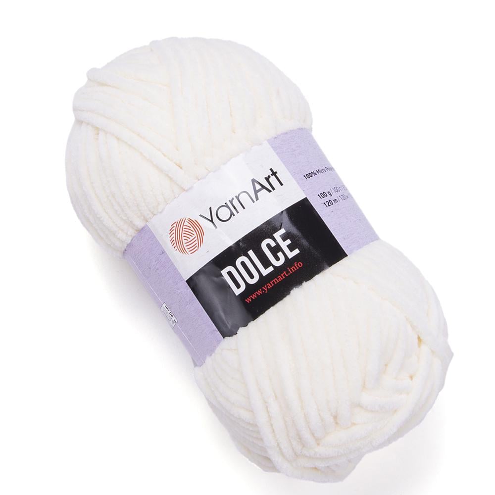 Пряжа велюровая YarnArt Dolce 856 Молочный (2874)
