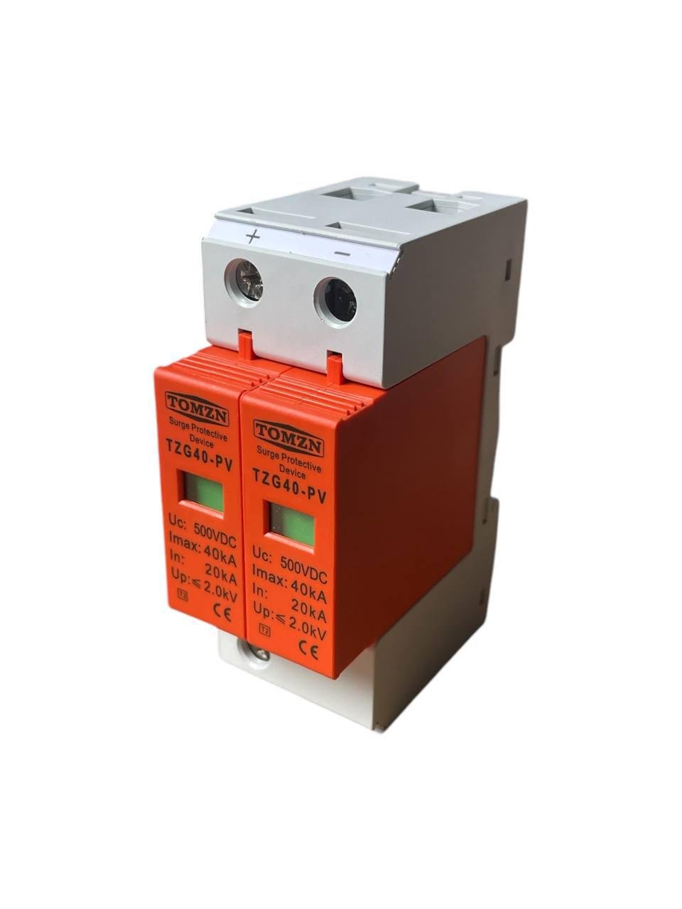Розрядник блискавкозахист для сонячних панелей УЗІП TOMZN TZG40-PV 500VDC
