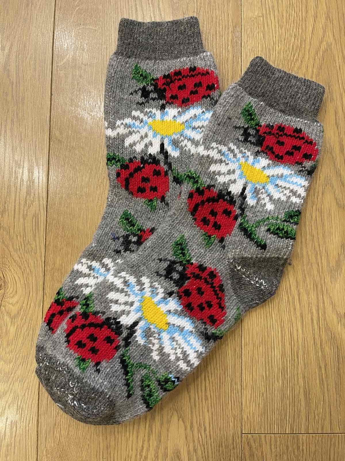 Носки женские вязаные из овечьей шерсти р. 36-41 (26948425)