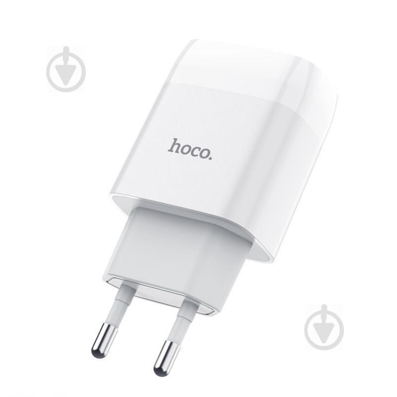 Зарядное устройство Hoco C72A Glorious (1USB, 2.1А) White (6931474712899)