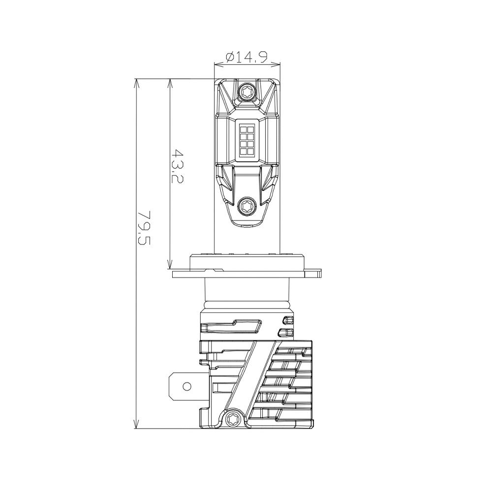 Светодиодные лампы Nextone L7 6000 Lm 6000K 9006 HB4 2 шт. (НФ-00001701-1) - фото 3