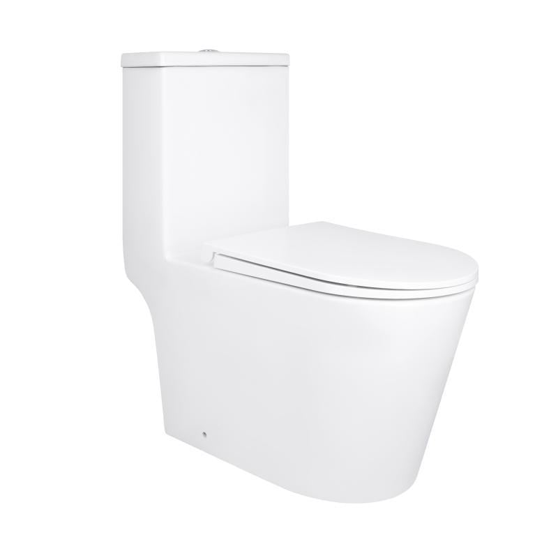 Унитаз напольный-моноблок Qtap Kolibri Ultra Quiet безобедочный с сиденьем Soft-close White QT10226380W (2622385993) Унитаз напольный-моноблок Qtap Kolibri Ultra Quiet безобедочный с сиденьем Soft-close White QT10226380W (2622385993)