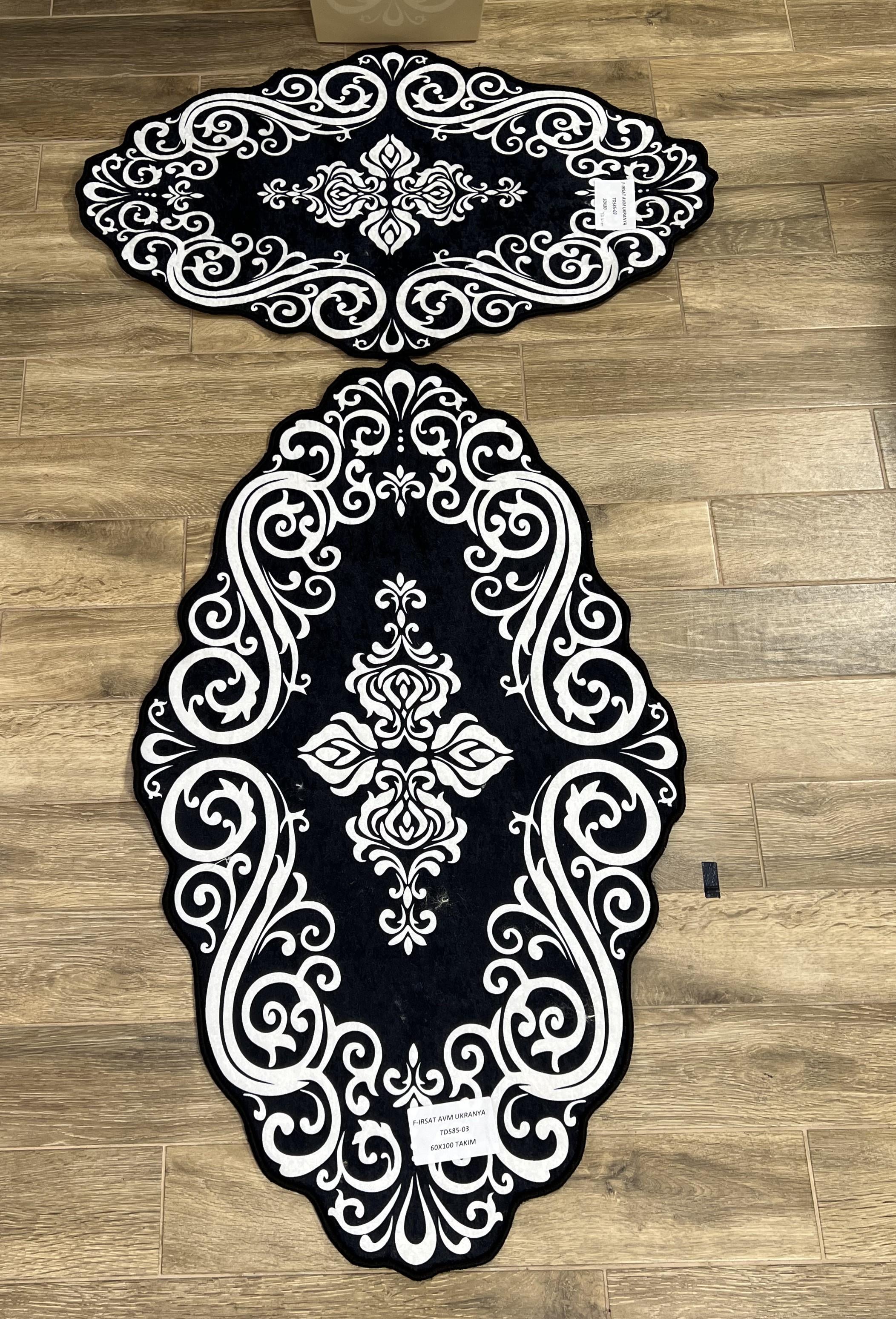 Набір килимів безворсові Gold Kilim на силіконовій основі з мікровелюру 50x80/60х100 см (1122)