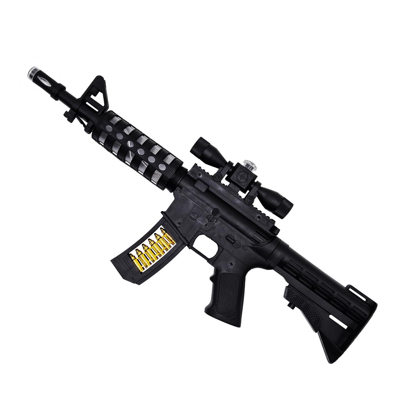 Автомат детский Chuang Li Da игрушечный со звуком со подсветкой M4A1 Черный (IW-181-W-4) Автомат детский Chuang Li Da игрушечный со звуком со подсветкой M4A1 Черный (IW-181-W-4)