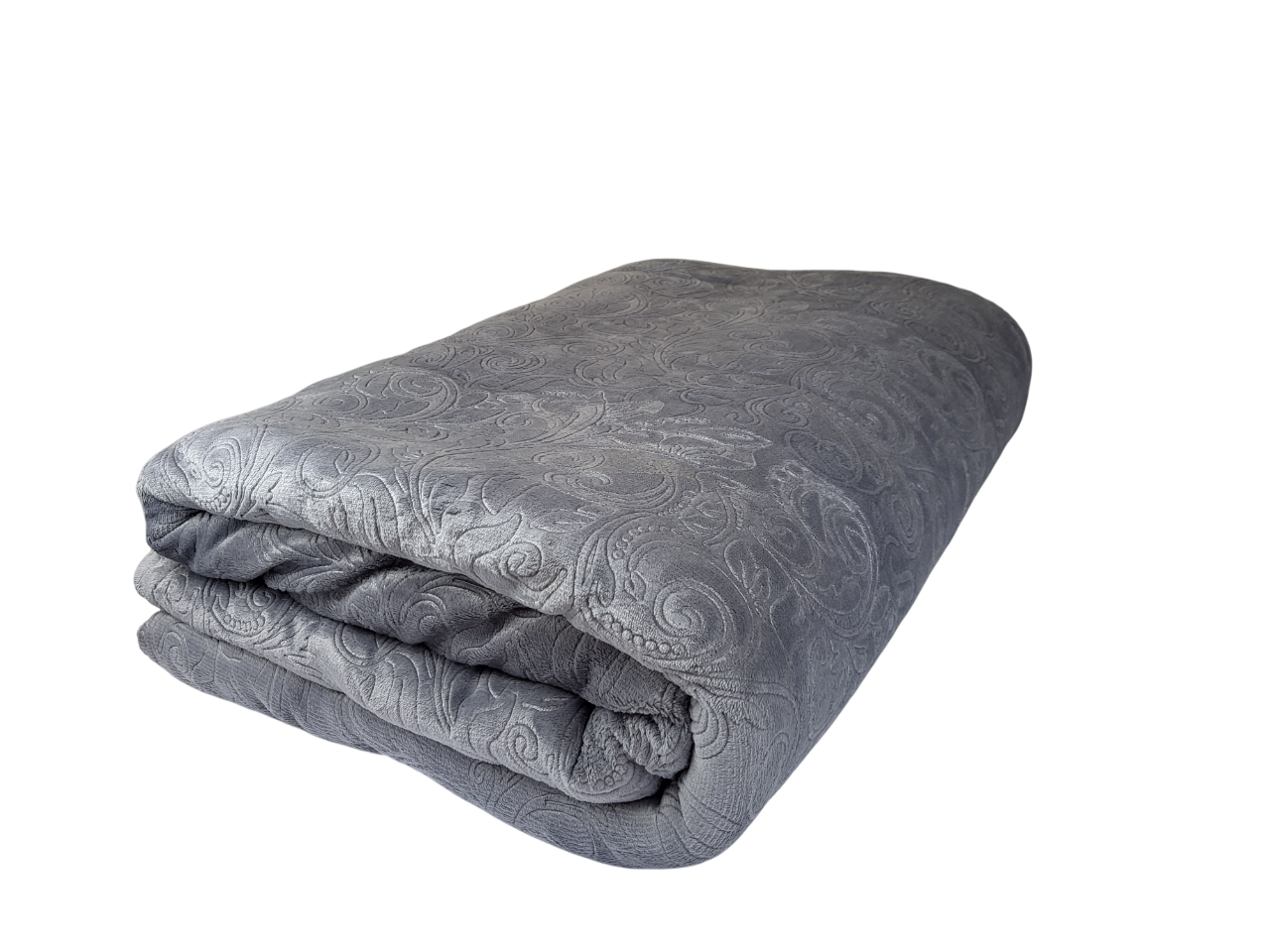 Плед из велсофта с рисунком 120x220 см Серый (1777) Плед из велсофта с рисунком 120x220 см Серый (1777)