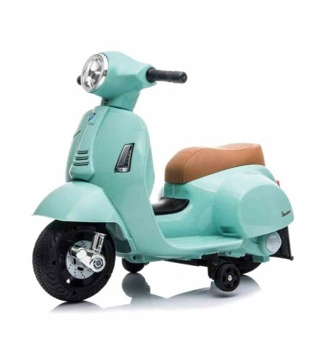 Дитячий скутер Sun Baby Scooter Vespa акумуляторний Ride-on до 25 кг Бірюзовий (J04.003.1.1)