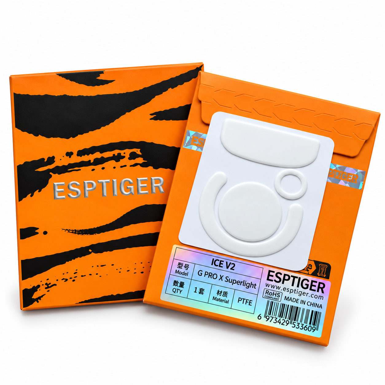 Глайды ESPTiger ICE V2 для мыши Logitech G PRO X Superlight 1-го поколения сменные тефлоновые ножки