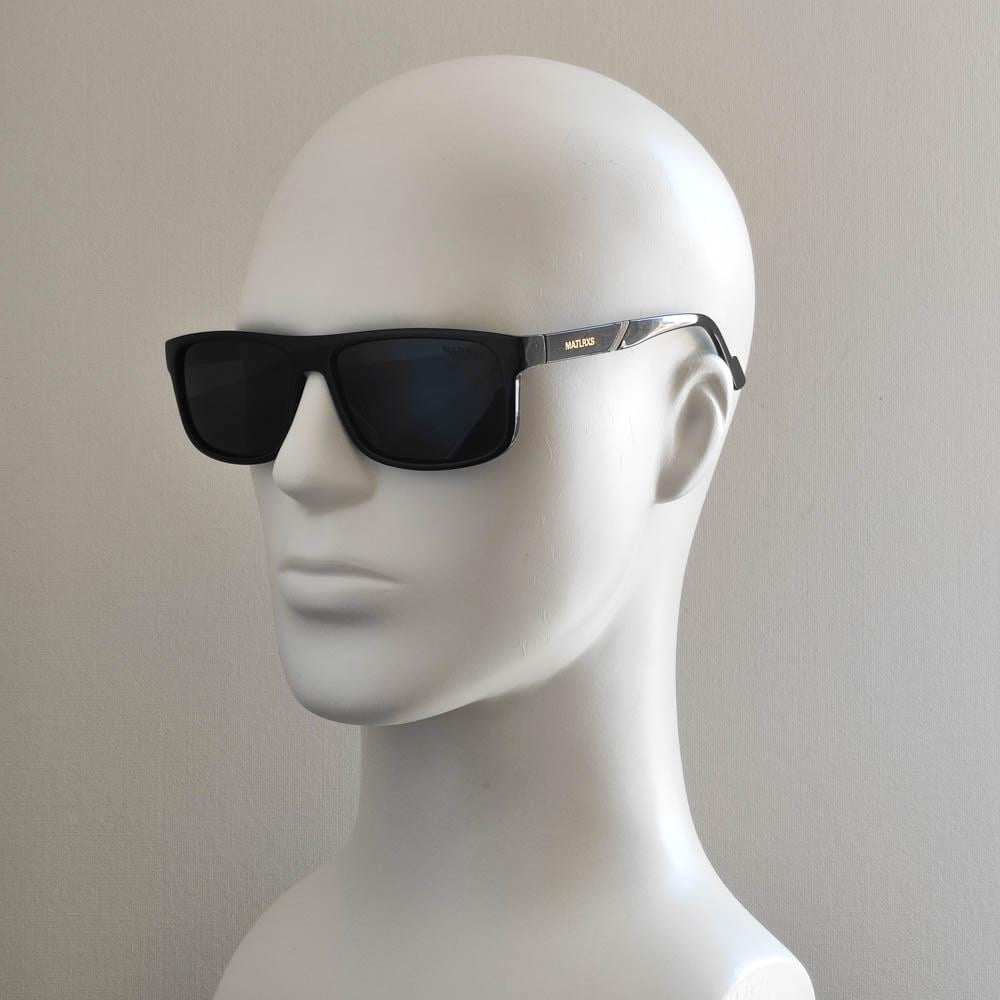 Солнцезащитные очки поляризованные 1887 Matlrxs Polarized Черный Глянцевый (47145)