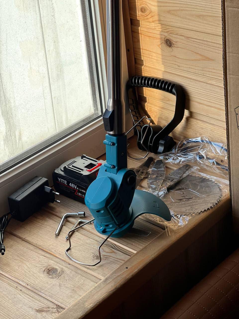 Тример садовий з двома акумуляторами та набором насадок (2674032293) - фото 3