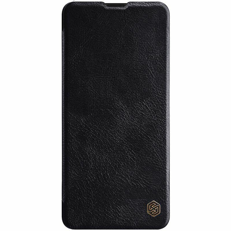 Кожаный чехол книжка Nillkin Qin series для Samsung Galaxy A71 (2020) A715 Black