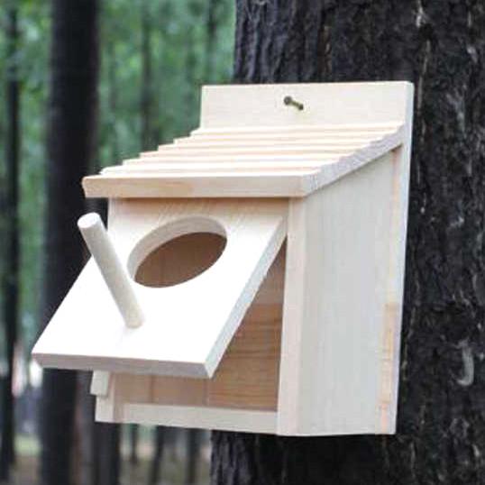 Гнездовье для птиц из дерева Шилохвост Бланже (ГНЗ-001001)