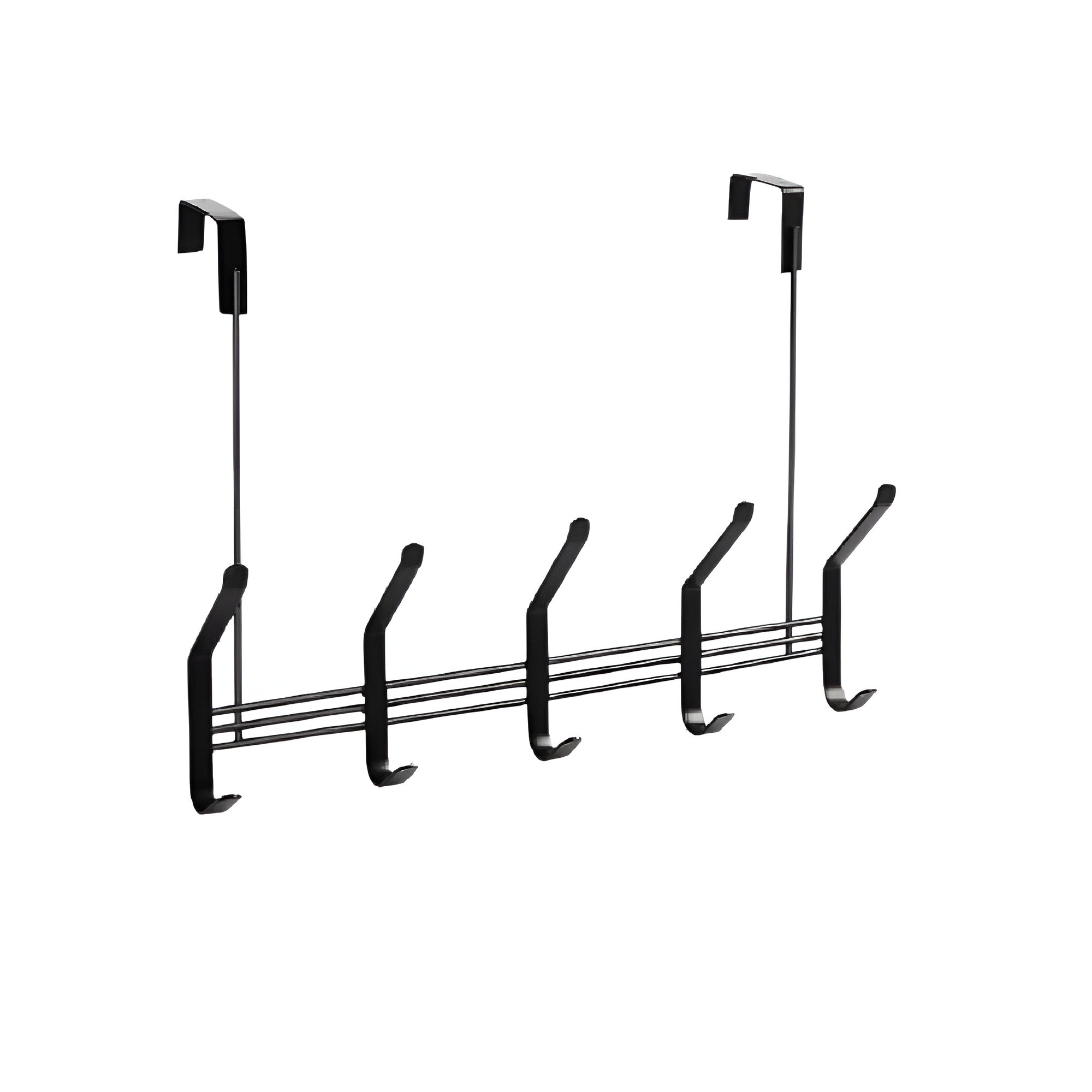 Вішалка навісна Stenson WHW20227-4 на 5 гачків 24х31 см Чорний (24998753)