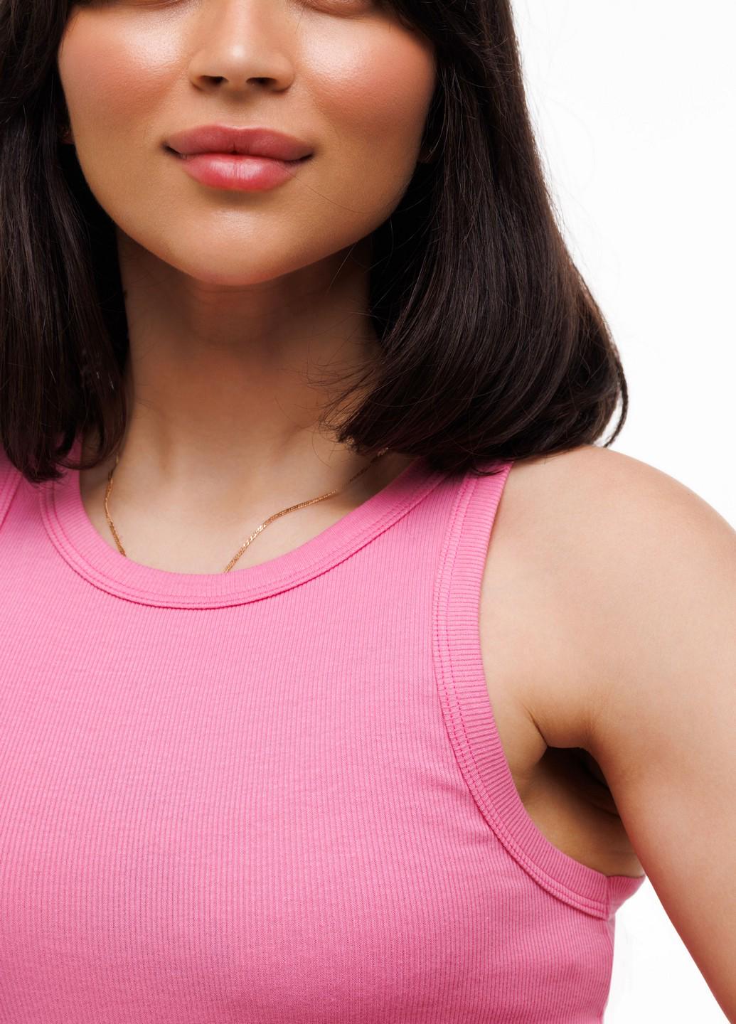 Топ женский в рубчик Наталюкс базовый XL Розовый (3321385221751) - фото 3 Топ женский в рубчик Наталюкс базовый XL Розовый (3321385221751) - фото 3