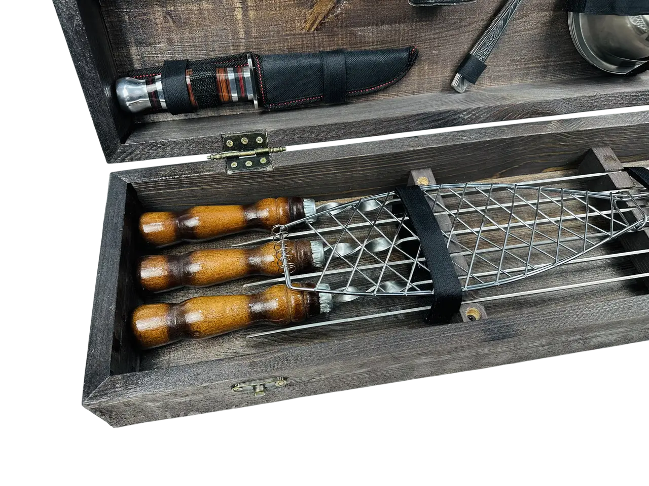 Набір шампурів в кейсі Робінзон 6 шт. (21-10-KS-7704) - фото 3