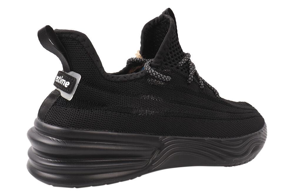 Кросівки чоловічі Restime з текстилю на низькому ходу на шнурівці р. 42 Чорний (151-21/22LK) - фото 4 Кросівки чоловічі Restime з текстилю на низькому ходу на шнурівці р. 42 Чорний (151-21/22LK) - фото 4