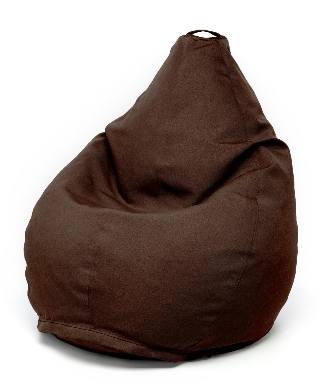 Кресло мешок MrBean Груша Рогожка L Dark Mocco (rbbl11) - фото 1