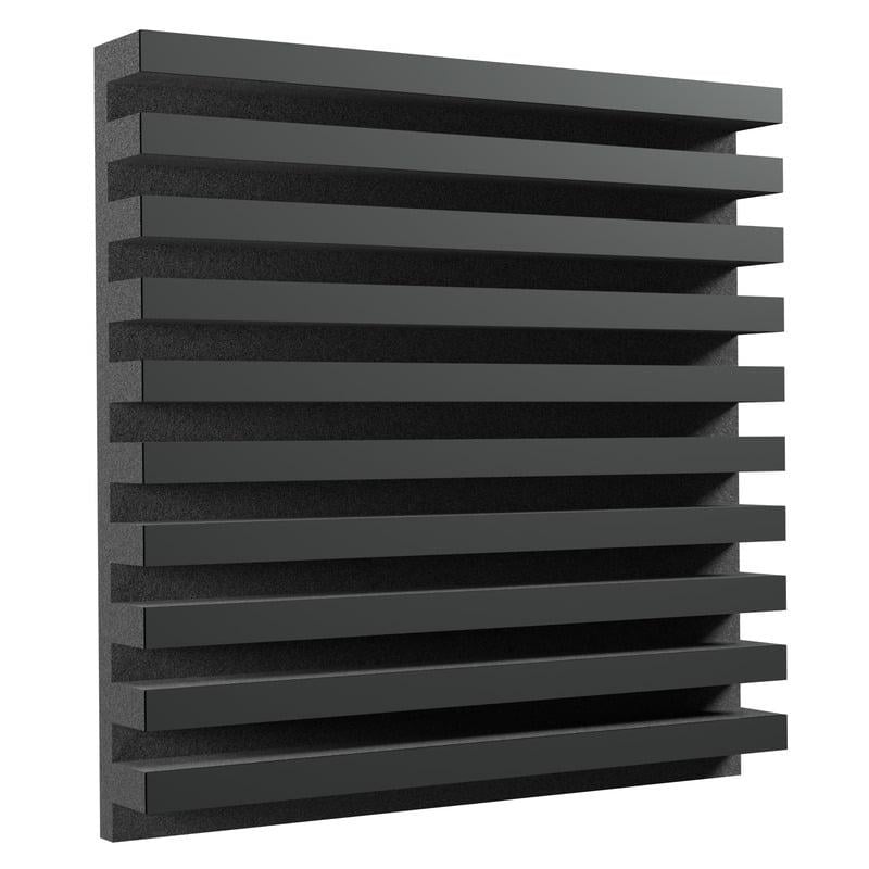 Акустическая панель Ecosound Comb HDF 50х50 см 73 мм Черный (1276)