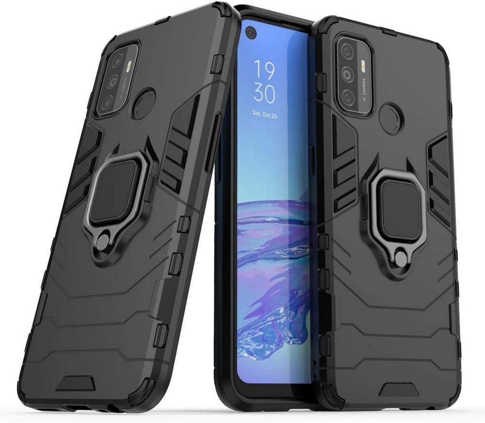 Противоударный чехол OPPO A55 (подставка кольцо) Black (29691-2B)