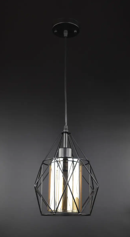 Люстра потолочная подвесная в стиле LOFT 12652/1-br Черный (NA005108)