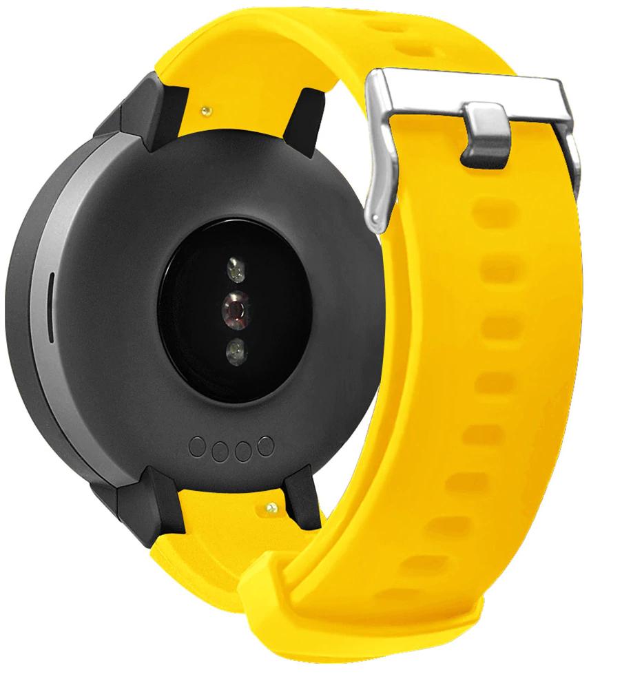 Ремешок Jsota для Amazfit Verge силиконовый Yellow (16407) - фото 2 Ремешок Jsota для Amazfit Verge силиконовый Yellow (16407) - фото 2