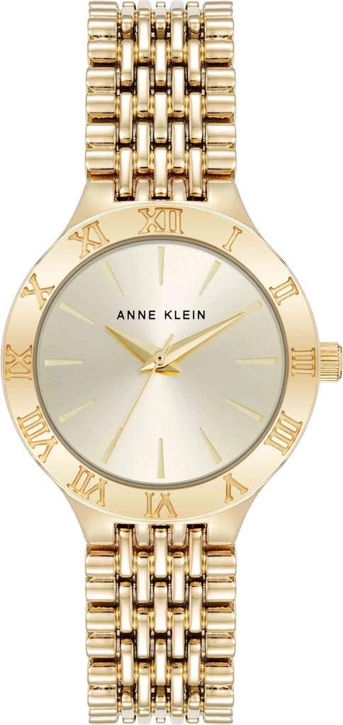 Наручные часы женские Anne Klein AK/5170CHGB с золотистым циферблатом